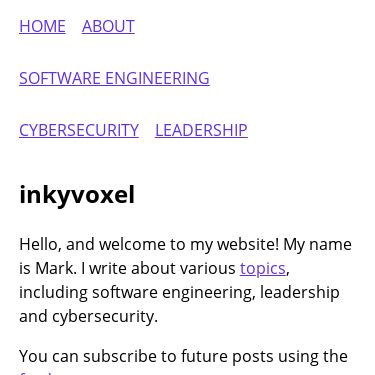 Screenshot of https://www.inkyvoxel.com/