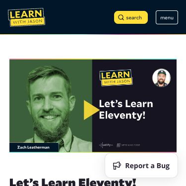 Screenshot of https://www.learnwithjason.dev/lets-learn-eleventy