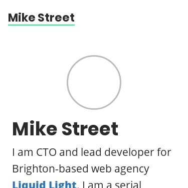 Screenshot of https://www.mikestreety.co.uk/