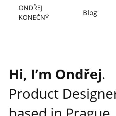 Screenshot of https://www.ondrejkonecny.com/