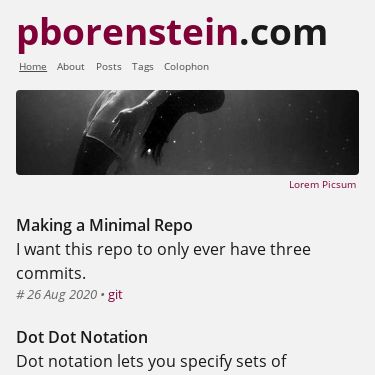 Screenshot of https://www.pborenstein.com/