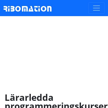 Screenshot of https://www.ribomation.se/