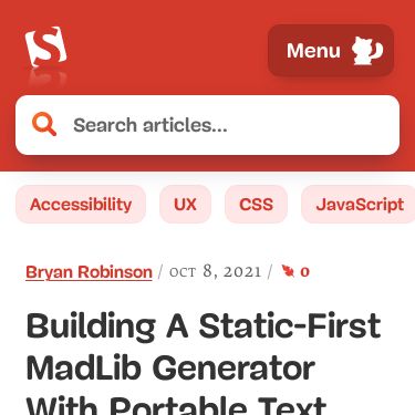 Screenshot of https://www.smashingmagazine.com/2021/10/static-first-madlib-generator-portable-text-netlify-builder-functions/