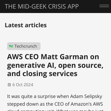 Screenshot of https://www.themidgeekcrisis.app/