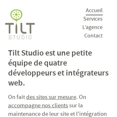 Screenshot of https://www.tilt-studio.fr/