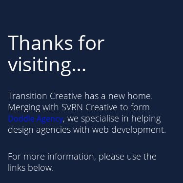 Screenshot of https://www.transition-creative.co.uk/