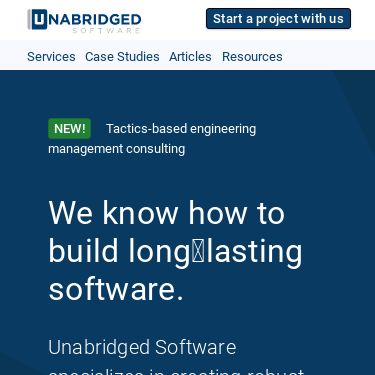 Screenshot of https://www.unabridgedsoftware.com/
