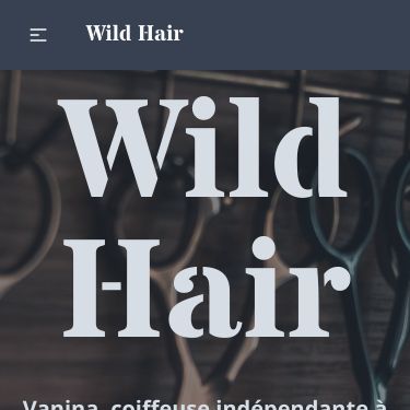 Screenshot of https://www.wildhair.fr/