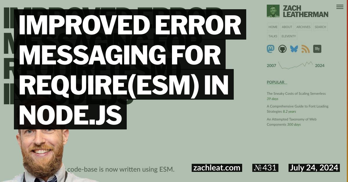 Improved error messaging for require(ESM) in Node.js