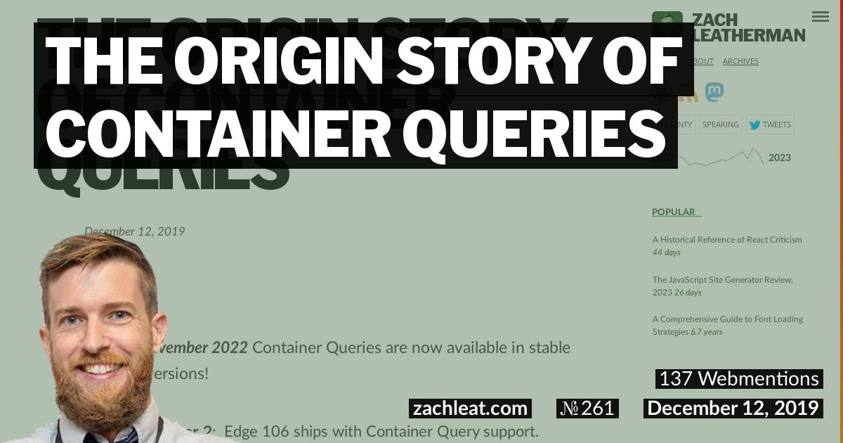 The Origin Story of Container Queries—zachleat.com