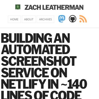 Screenshot of https://www.zachleat.com/web/screenshots/